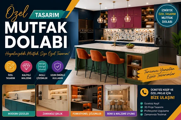 İzmir Özel Tasarım Mutfak Dolabı