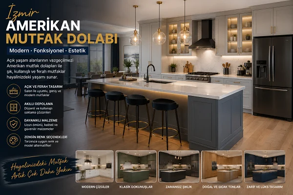 İzmir Amerikan Mutfak Dolabı
